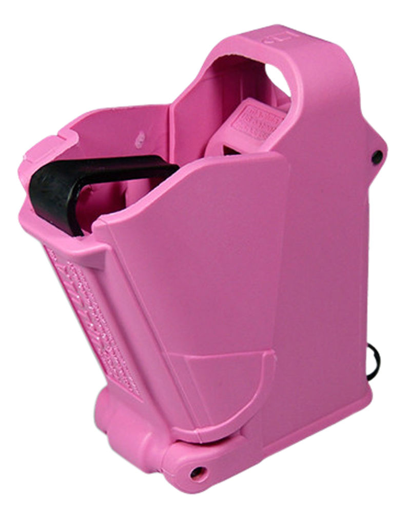 Maglula UP60P UpLULA Loader & Unloader Double & Single Stack Style made of Polymer with Pink Finish for 9mm Luger, 45 ACP Pistols
