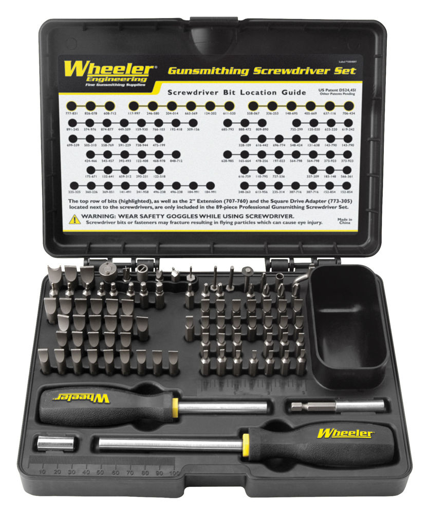 Wheeler 562194 Deluxe Gunsmithing Screwdriver Set 89 Pieces