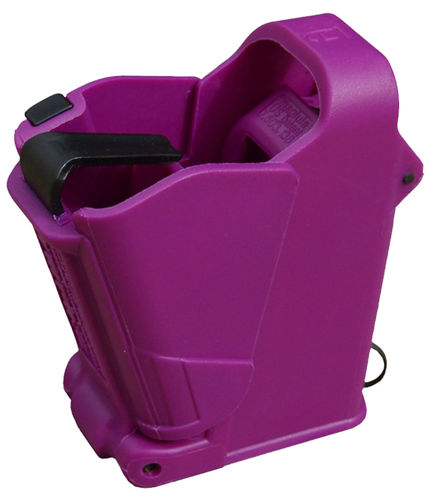 Maglula UP60PR UpLULA Loader & Unloader Double & Single Stack Style made of Polymer with Purple Finish for 9mm Luger, 45 ACP Pistols
