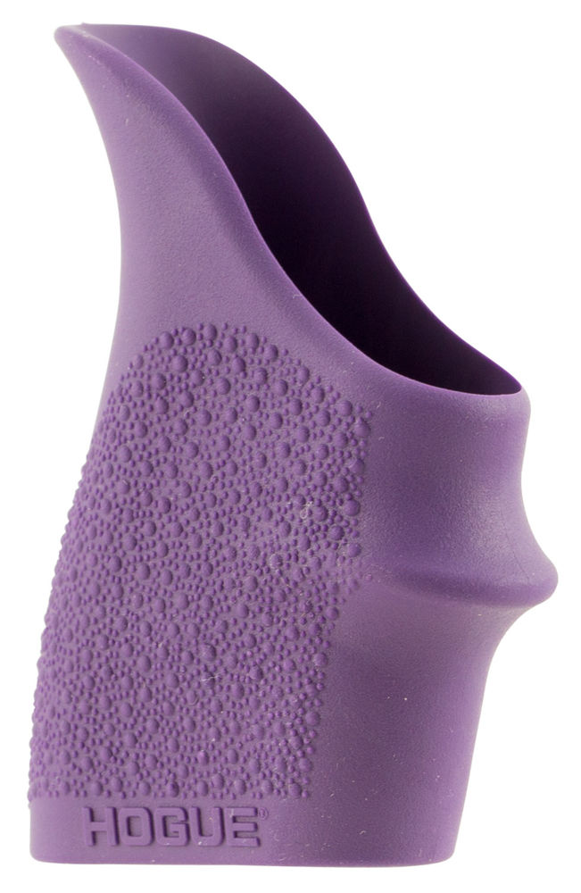 Hogue 18406 HandAll Beavertail Grip Sleeve Textured Purple Rubber for Glock 26, S&W M&P Shield, Ruger LC9