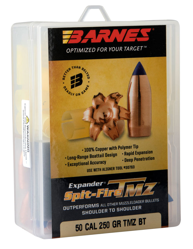 Barnes Bullets 30589 Spit-Fire TMZ  50 Cal 250 GR 15