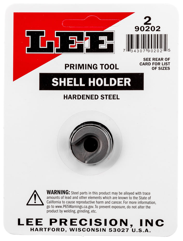 Lee Precision 90202 Shell Holder AP Only #2 Steel 1 Casing 0.04 lbs