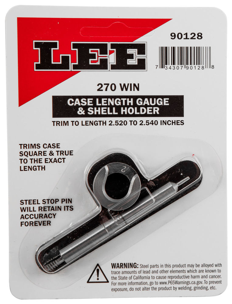 Lee Precision 90128 Case Length Gauge  270 Win Steel 0.06 lbs