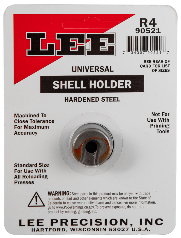 Lee Precision 90521 Shell Holder Universal #4 Steel 1 Casing 0.05 lbs