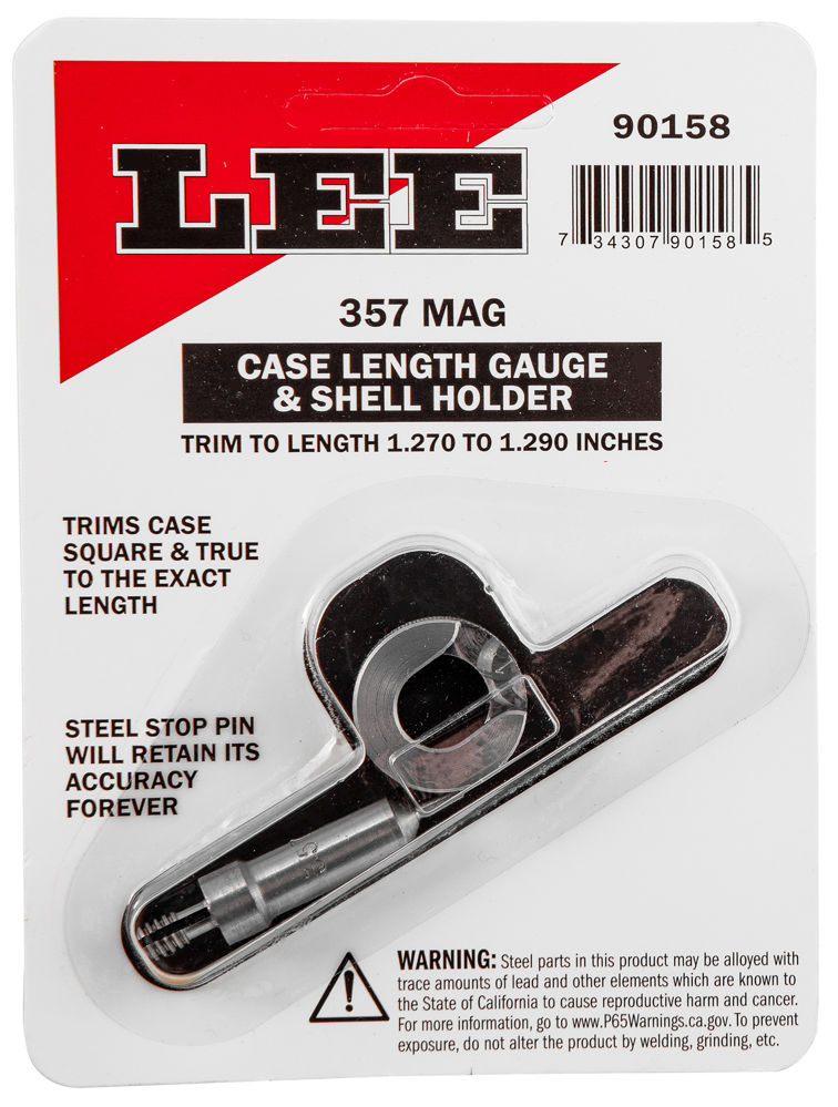 Lee Precision 90158 Case Length Gauge  Silver 357 Mag Steel