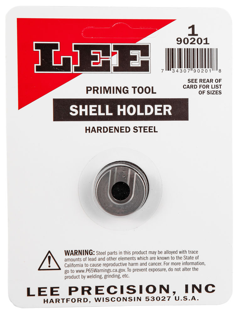 Lee Precision 90017 Shell Holder AP Only #15 25 ACP Steel Capacity 1 Casing Works With Auto Prime/Auto Prime II