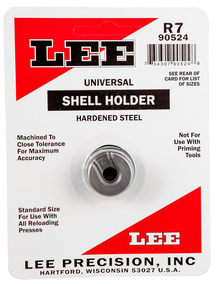 Lee Precision 90524 Shell Holder Universal #7 30 M1 Carbine Steel/Phenolic/Aluminum Capacity 1 Casing