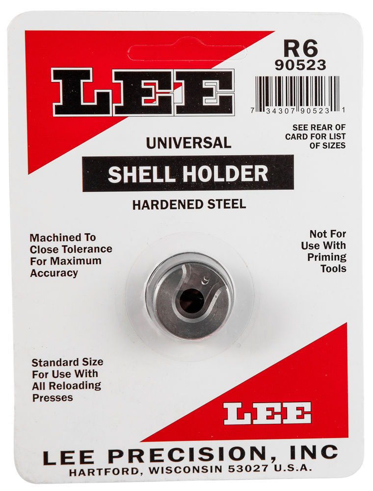 Lee Precision 90523 Shell Holder Universal #6 32-20 Win Steel Capacity 1 Casing