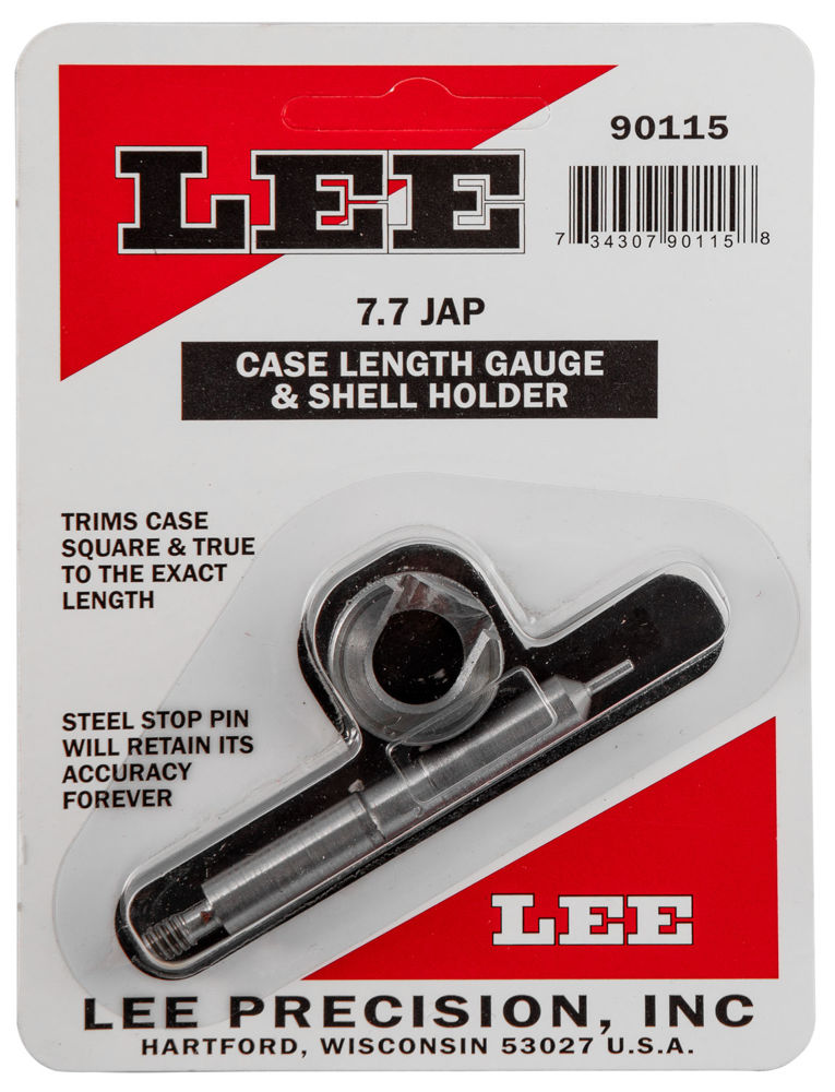 Lee Precision 90115 Case Length Gauge  7.7 Japanese Steel Works With Cutter/Lock Stud