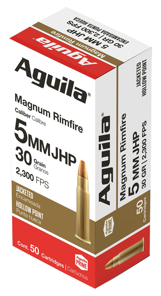 Aguila 1B222405 Special  5mm Rem Rimfire Mag 30 gr Semi-Jacketed Hollow Point (SJHP) 50 Bx/20 Cs
