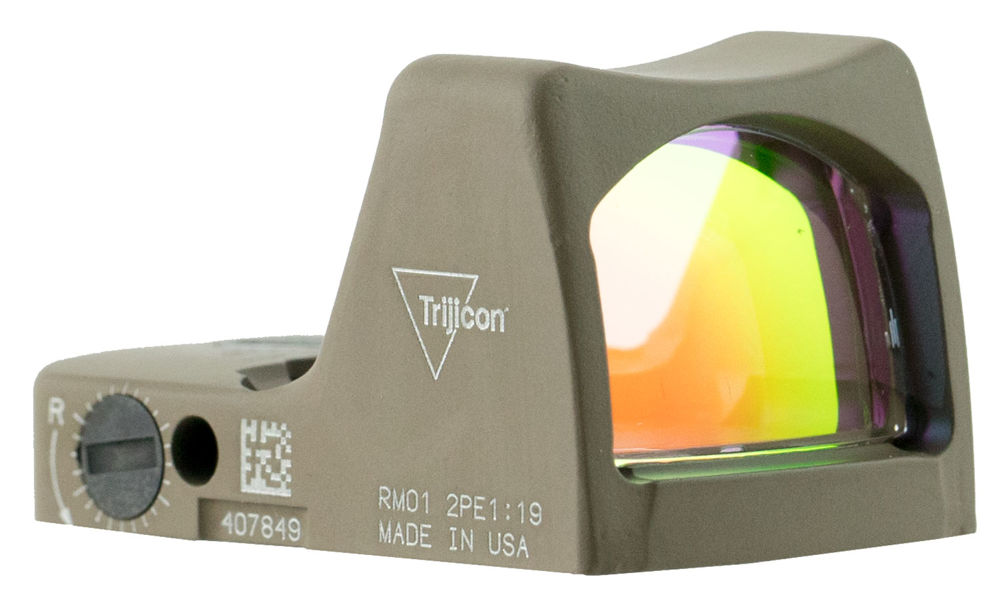 Trijicon 700624 RMR Type 2 Flat Dark Earth Cerakote 1x 3.25 MOA Illuminated Red LED Dot Reticle