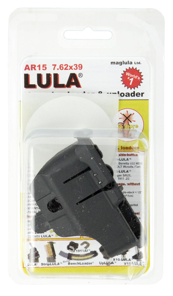 Maglula LU11B LULA Loader & Unloader Made of Polymer with Black Finish for 7.62x39mm AR-15