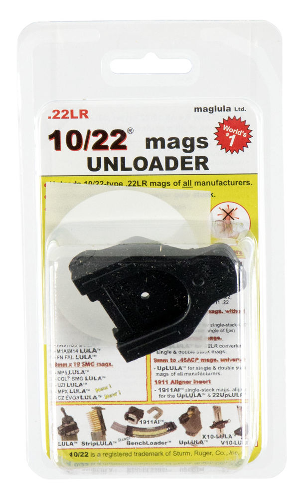 Maglula LU32B Unloader  Made of Polymer with Black Finish for 22 LR Ruger 10/22