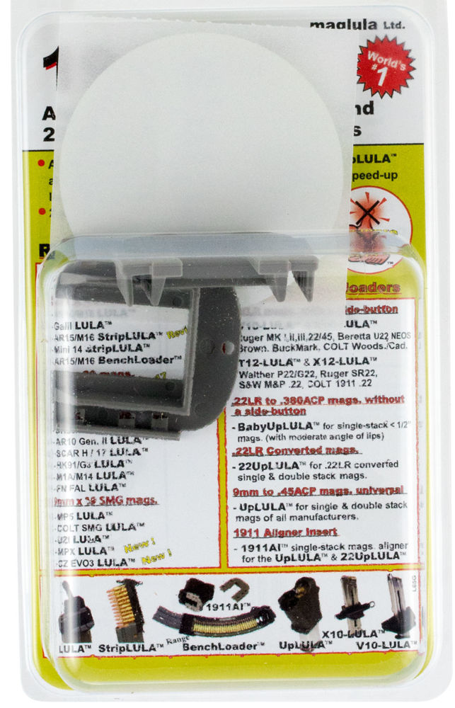 Maglula UP65G 1911A1 Aligner Insert Single Stack Style made of Polymer with Gray Finish for Multi-Caliber 1911