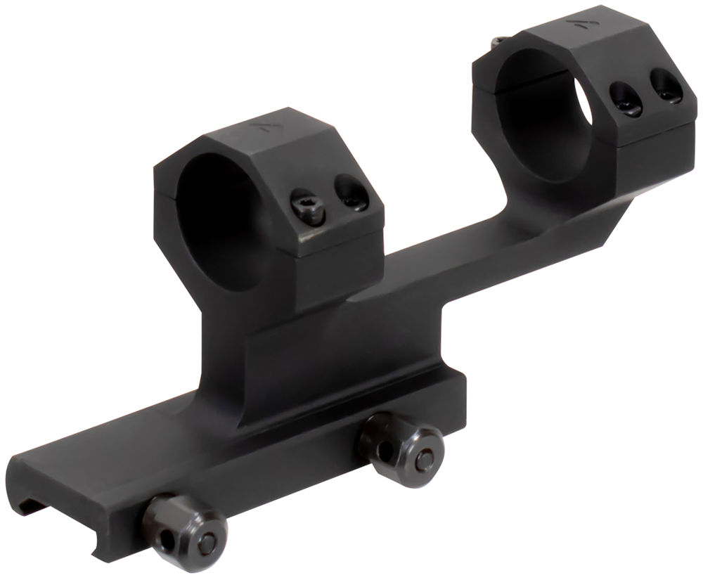 Aim Sports MTCLF117 Cantilever Scope Mount/Ring Combo Black Anodized Dual Bolt On 1" Tube High Rings Cantilever Mount 1.75" Mount Height Aluminum Rifle