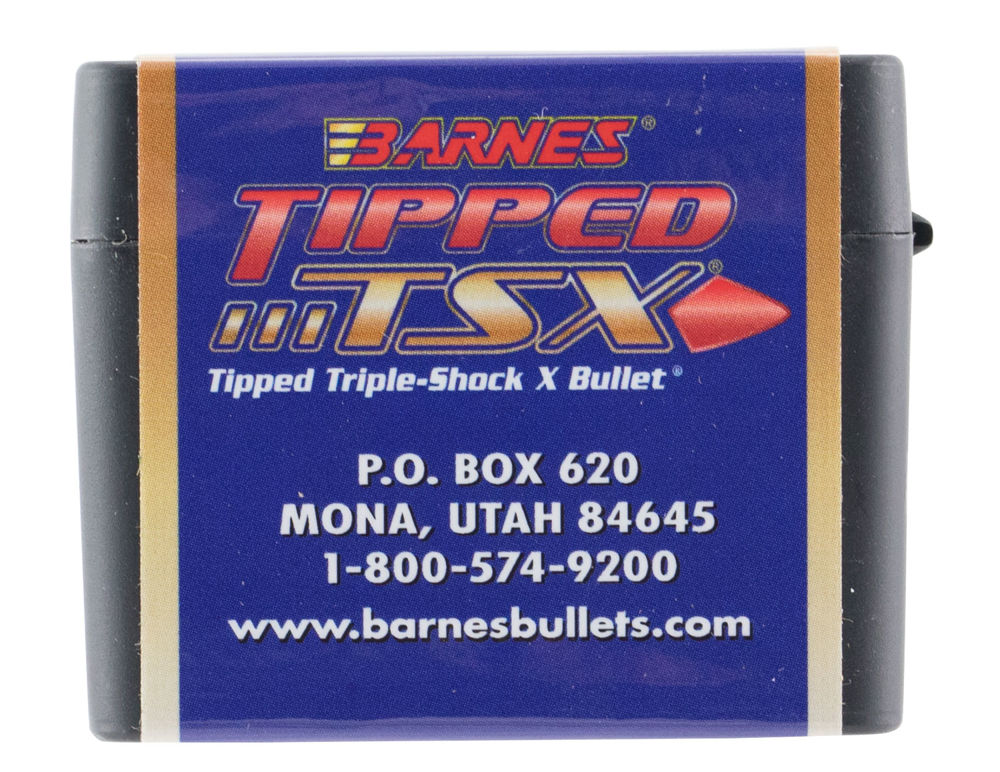 Barnes Bullets 30242 Tipped TSX  6.5 Creedmoor .264 120 gr TTSX Boat-Tail 50 Per Box