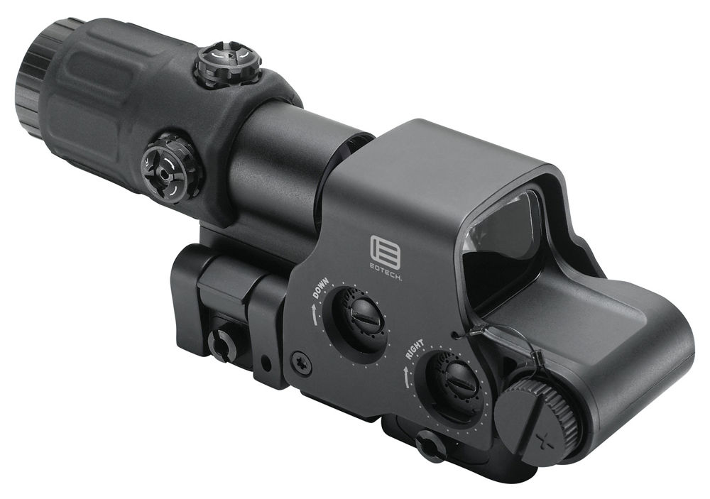 Eotech HHSII HHS II w/G33 Magnifier Black Anodized 3x 33mm 8.1" Tube 1 MOA Red Ring/Dot Reticle Features Switch-to-Side Mounting System
