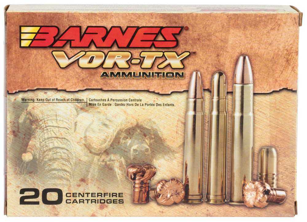 Barnes Bullets 22035 VOR-TX Safari  416 Rigby 400 gr Round Nose Banded Solid 20 Bx/ 10 Cs