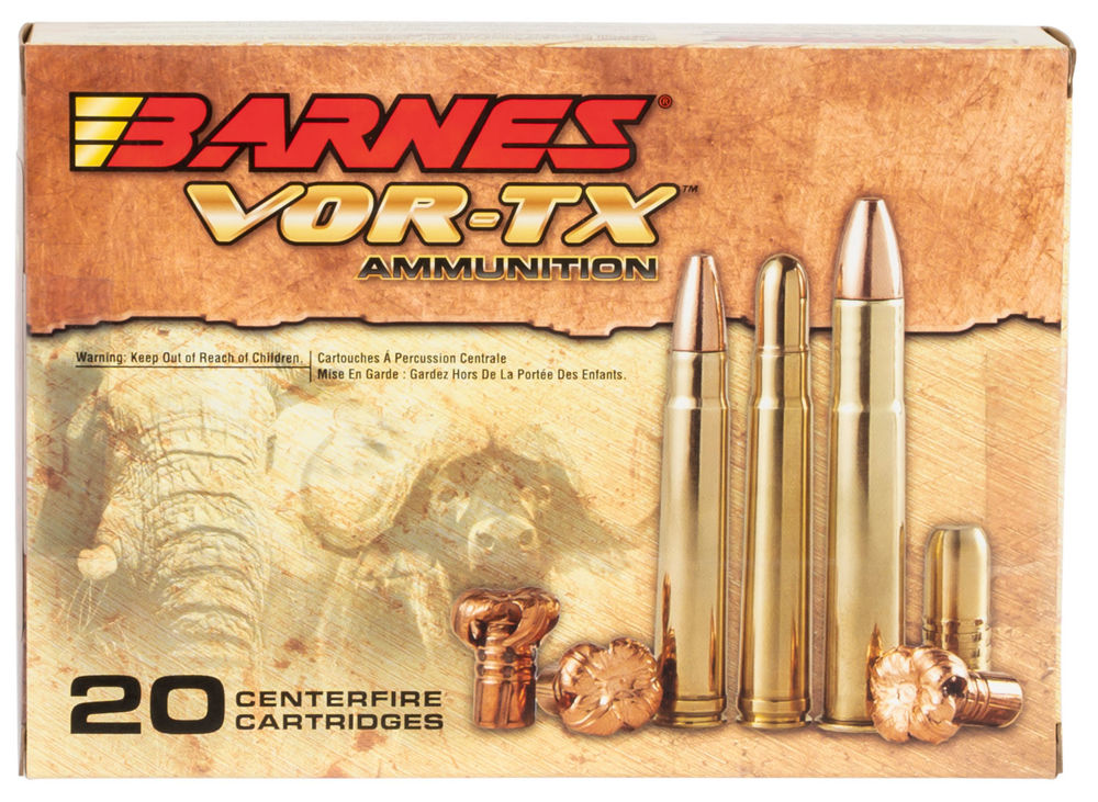 Barnes Bullets 22027 VOR-TX Safari  458 Lott 500 gr TSX Flat Base 20 Bx/ 10 Cs