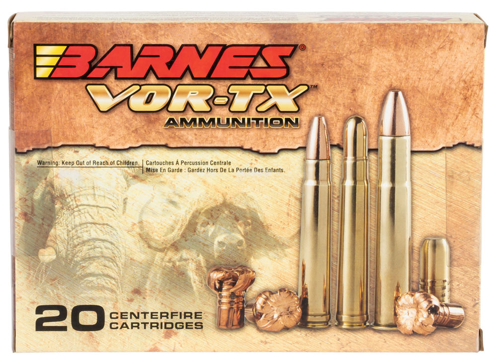 Barnes Bullets 22030 VOR-TX Safari  470 Nitro Express 500 gr TSX Flat Base 20 Bx/ 10 Cs