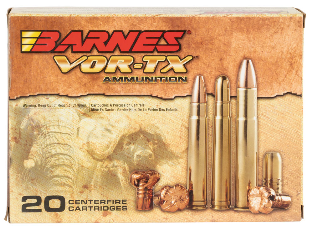 Barnes Bullets 22033 VOR-TX Safari  500 Nitro 570 gr Round Nose Banded Solid 20 Bx/ 10 Cs