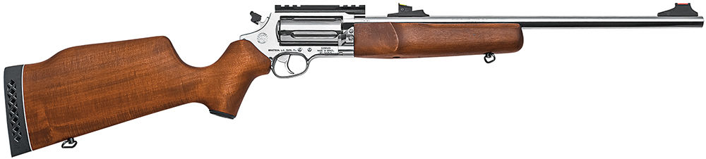 Rossi SCJ4510SS Circuit Judge  45 Colt (LC)/410 Gauge 5 18.50" Polished Stainless Hardwood Monte Carlo Stock Right Hand