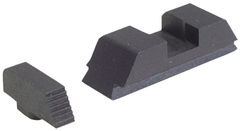 AmeriGlo GT505 Defoor Tactical Sight Set Black Front & Rear Black Frame for Glock 20,21,29,30,31,32,36,40,41 Gen1-4