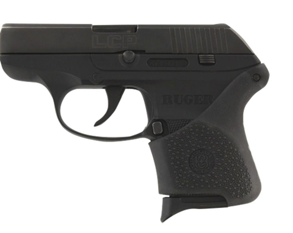 Hogue 18100 HandAll Hybrid Grip Sleeve made of Rubber with Textured Black  Finish for Ruger LCP