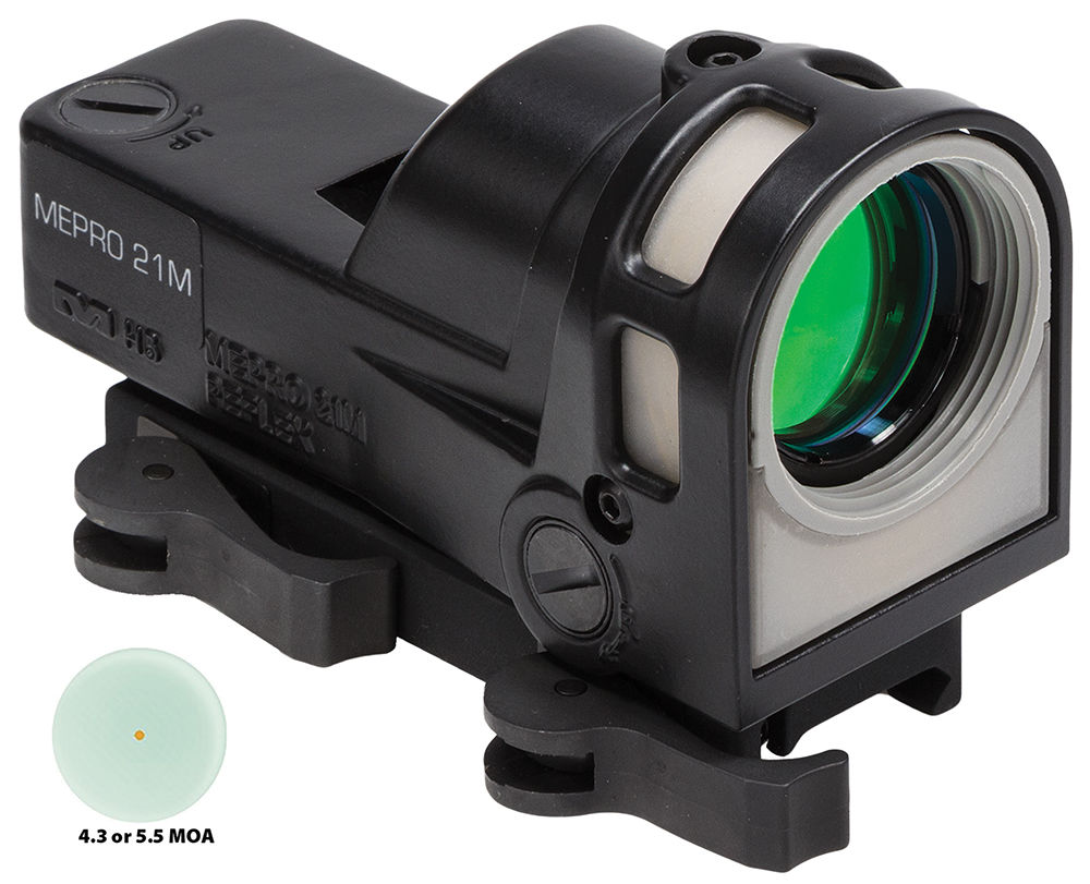 Meprolight USA 626210 Mepro M21  Black 1x 30mm 4.3 MOA Illuminated Dot Reticle