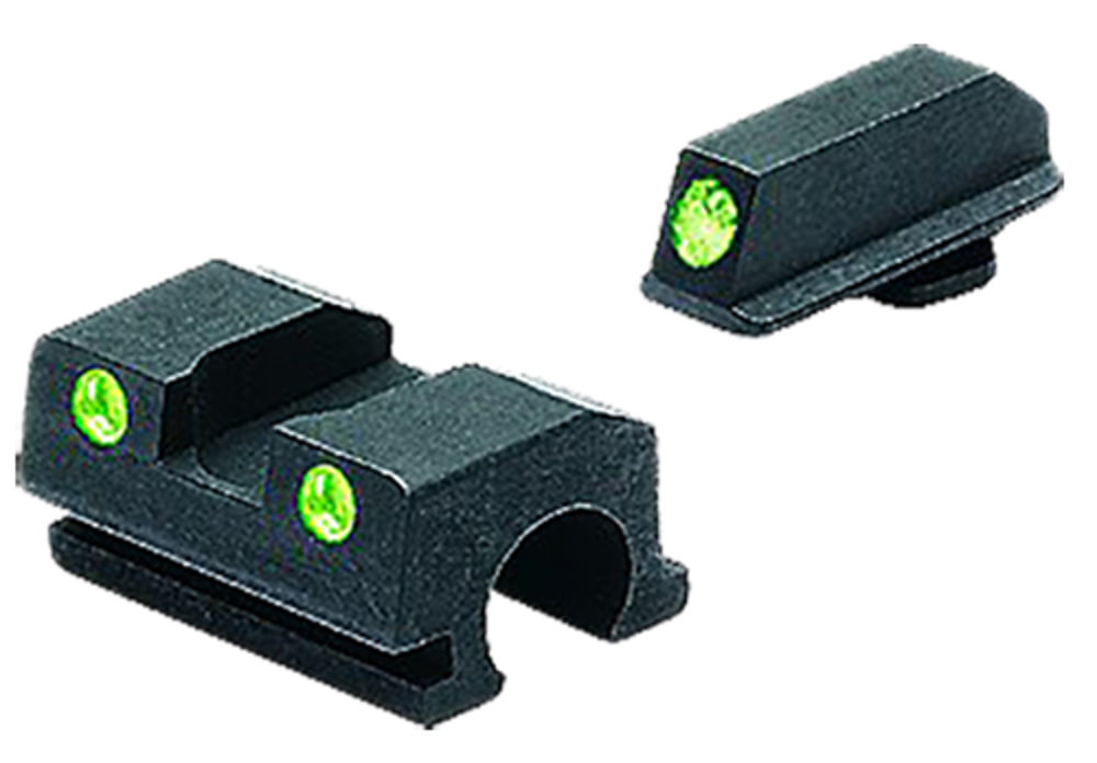 Meprolight USA 188013101 Mepro Tru-Dot Fixed Sights Self-Illuminated Green Tritium Front & Rear with Black Frame for Walther P99,PPQ,PPQ M-Series