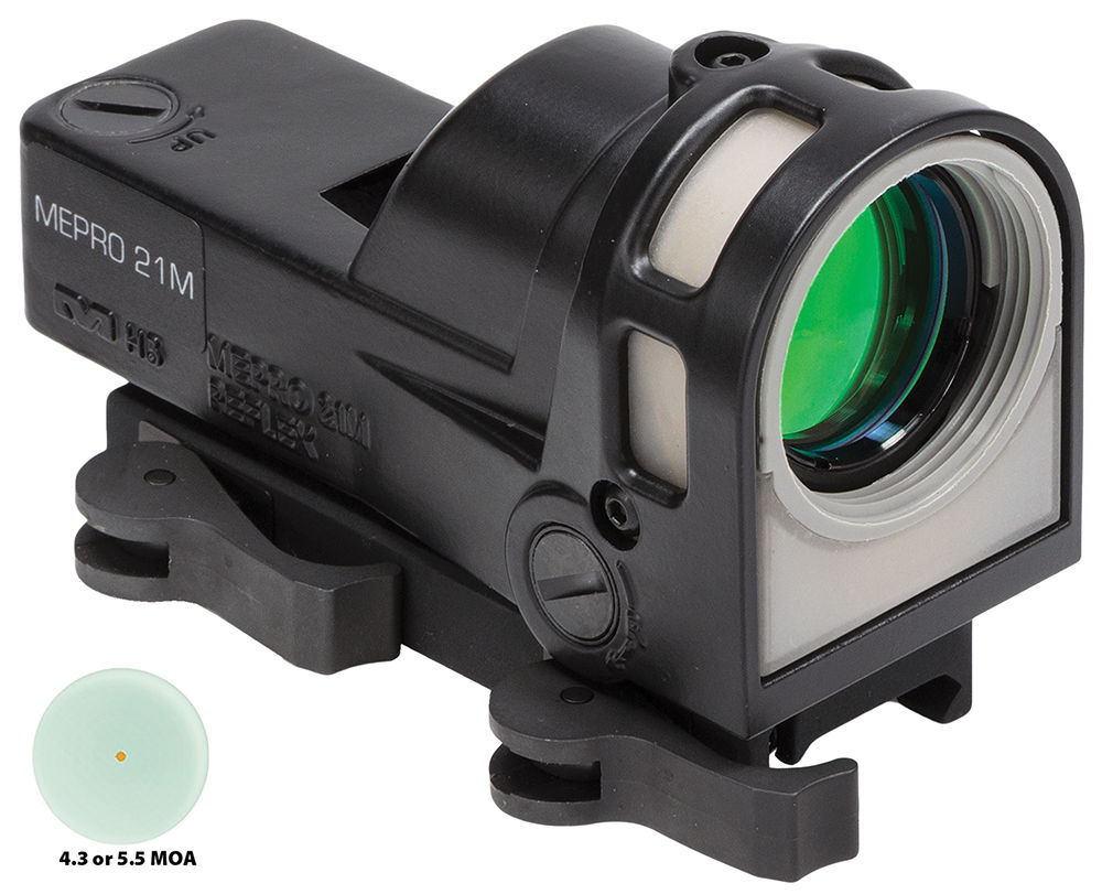 Meprolight USA 626310 Mepro M21 Reflex Black 1x30mm 5.5 MOA Illuminated Dot Reticle