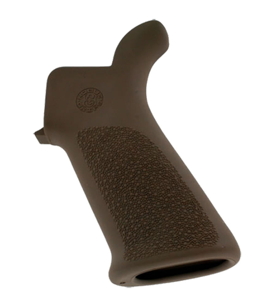 Hogue 15033 OverMolded Beavertail Cobblestone Desert Tan Rubber Pistol Grip for AR-15, M16