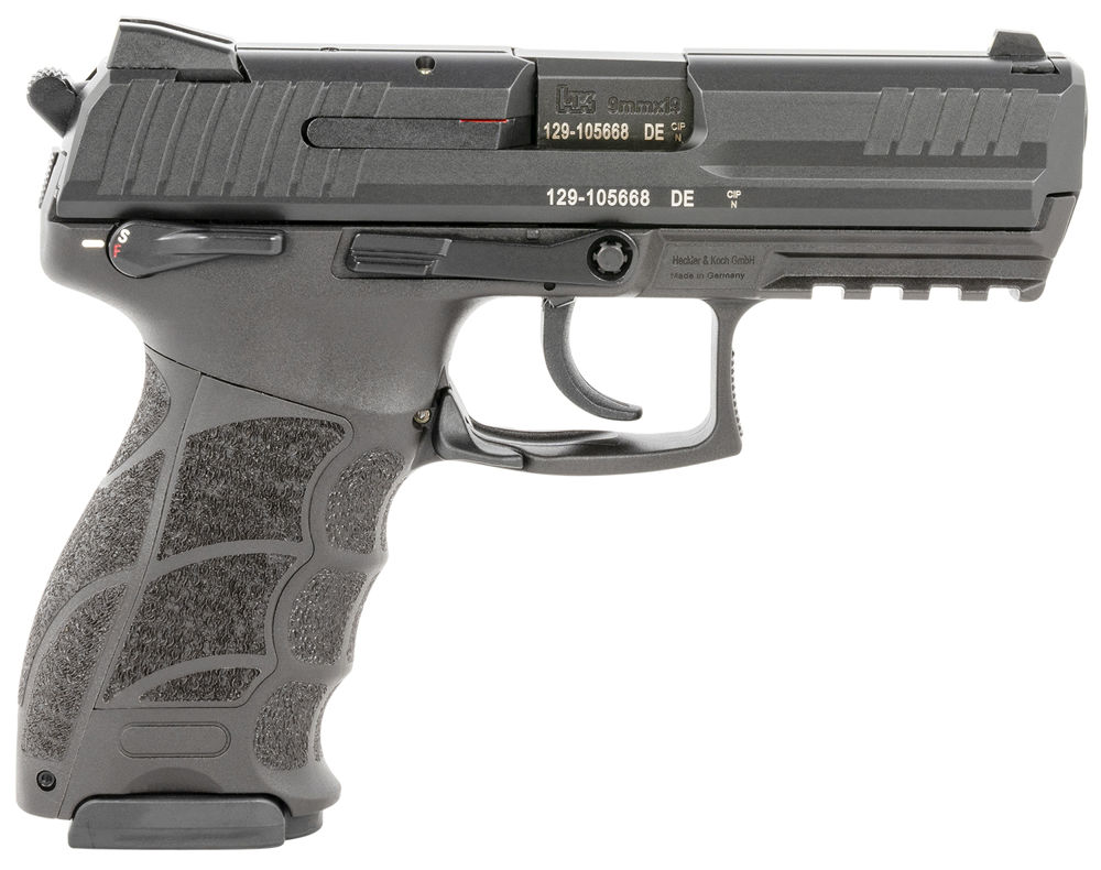 HK 81000111 P30 V3 9mm Luger 4.45" 15+1 (2) Black Black Steel Slide Black Interchangeable Backstrap Grip Ambi Safety/Decocker