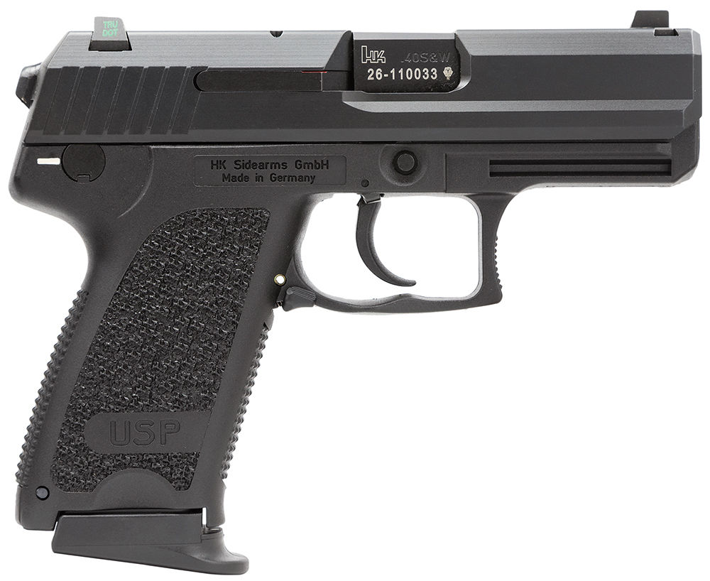 HK 81000341 USP Compact V7 LEM 40 S&W 3.58" 12+1 (3) Black Black Steel Slide Black Polymer Grip Night Sights No Manual