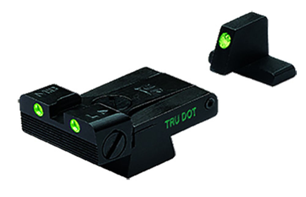 Meprolight USA 215163101 Mepro Tru-Dot Adjustable Sights Self-Illuminated Green Tritium Front & Rear with Black Frame for HK USP, USP Tactical, USP Expert