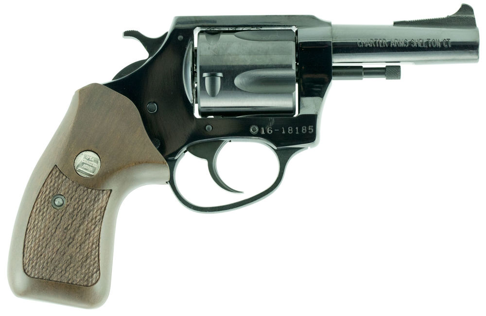 Charter Arms 34431 Bulldog Special Classic 44 S&W Spl Caliber with 3" Barrel, 5rd Capacity Cylinder, Overall Blued Finish Carbon Steel & Wood Grip