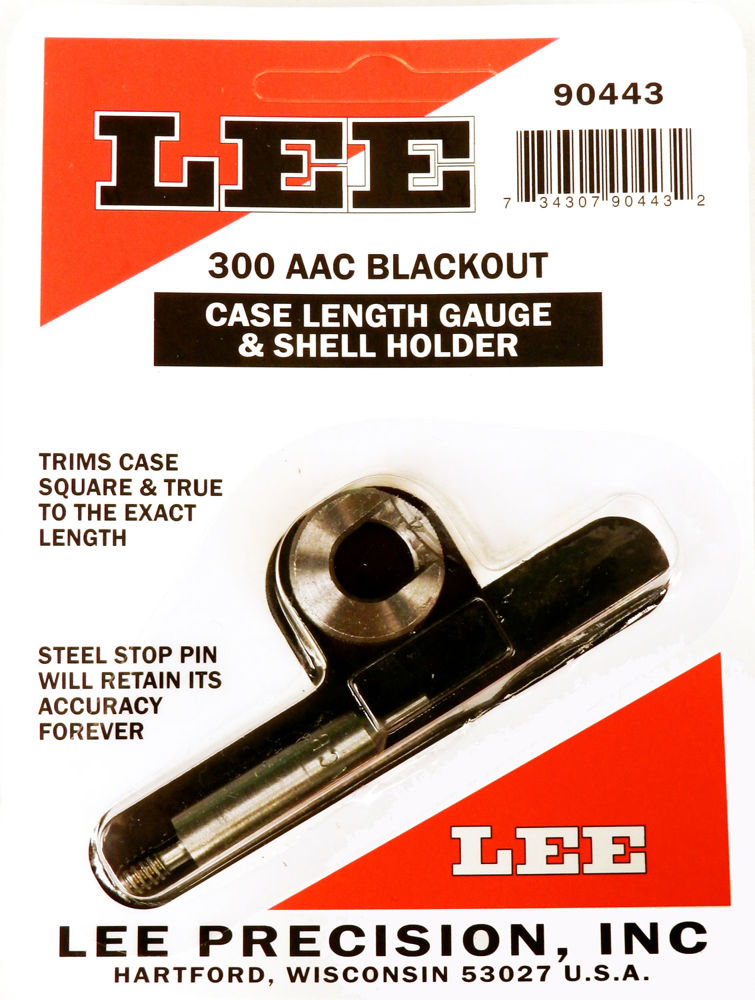 Lee Precision 90443 Case Length Gauge  Standard 300 Blackout Steel