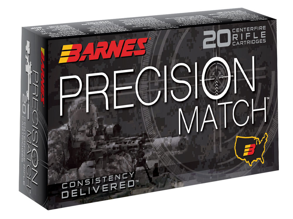 Barnes Bullets 30818 Precision Match  308 Win 175 gr OTM Boat Tail 20 Bx/ 10 Cs