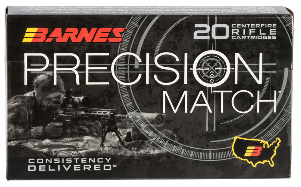 Barnes Bullets 30740 Precision Match  300 Win Mag 220 gr OTM Boat Tail 20 Bx/ 10 Cs