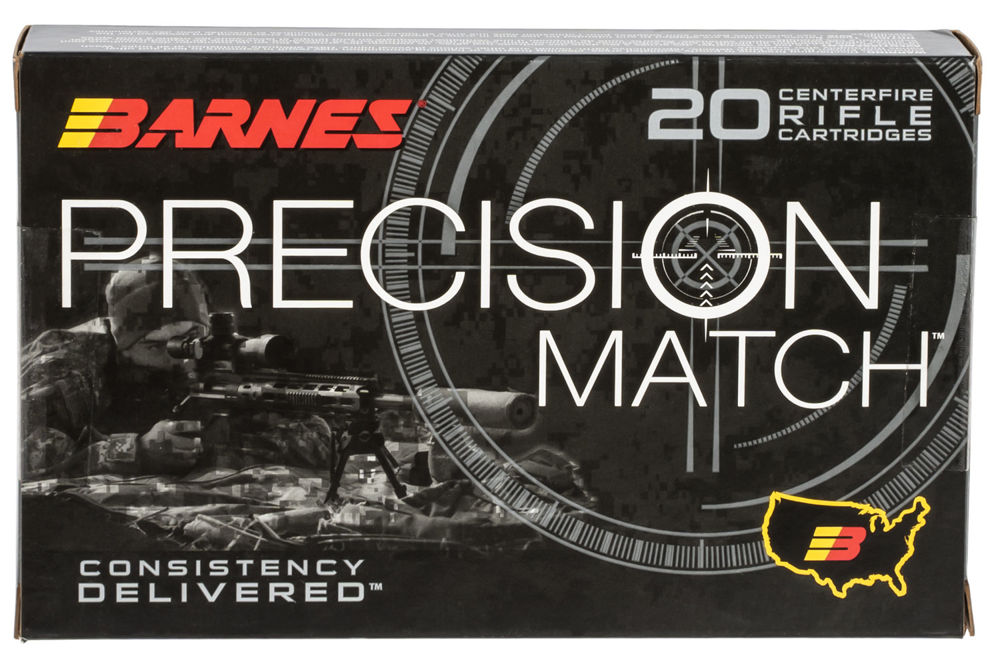 Barnes Bullets 30728 Precision Match  338 Lapua Mag 300 gr OTM Boat Tail 20 Bx/ 10 Cs