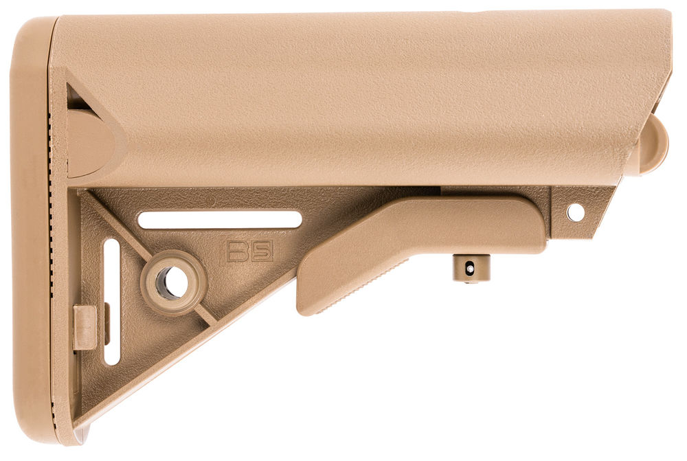 B5 Systems SOP1075 Enhanced SOPMOD Stock  Flat Dark Earth Synthetic for AR-15, M4 with Mil-Spec Receiver Extension (Tube Not Included)