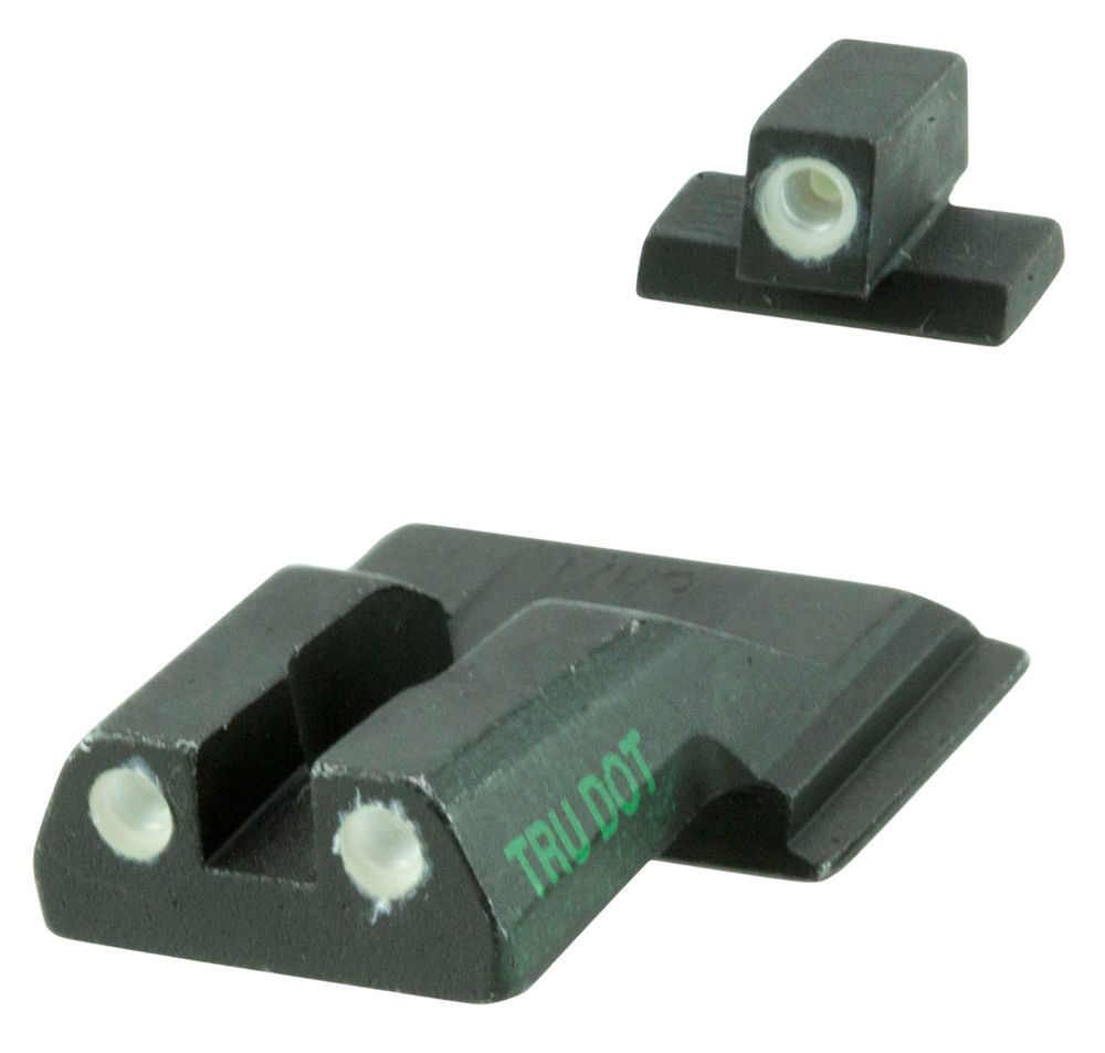 Meprolight USA 117703101 Mepro Tru-Dot Fixed Sights Self-Illuminated Green Tritium Front & Rear with Black Frame for S&W M&P Shield