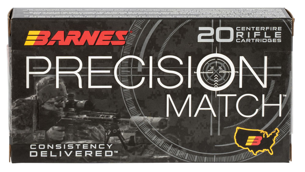 Barnes Bullets 30814 Precision Match  6mm Creedmoor 112 gr OTM Boat Tail 20 Bx/ 10 Cs