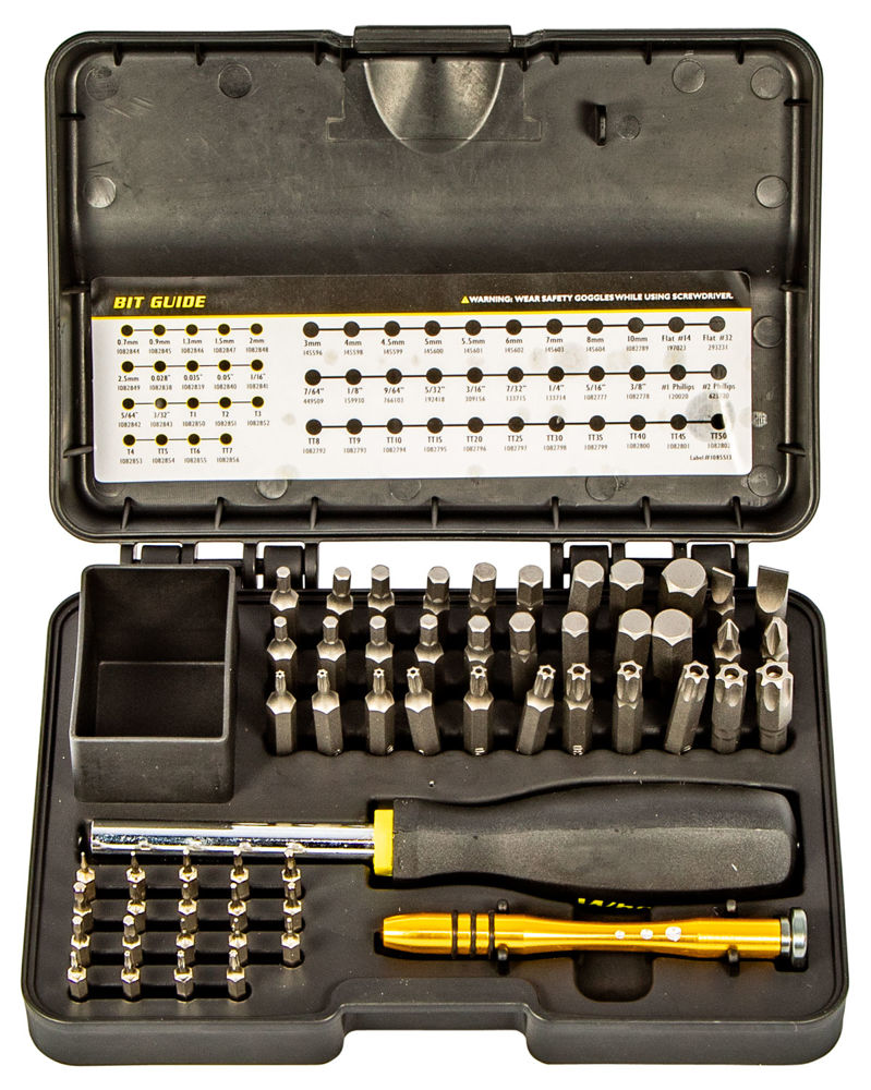 Wheeler 1081958 SAE/Metric Hex & Torx Screwdriver Set Black Multiple Universal 55 Pieces