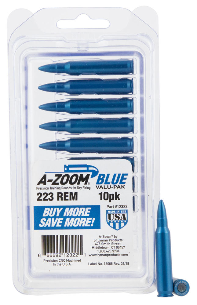 A-Zoom 12322 Rifle Training Rounds  223 Rem 10 PK