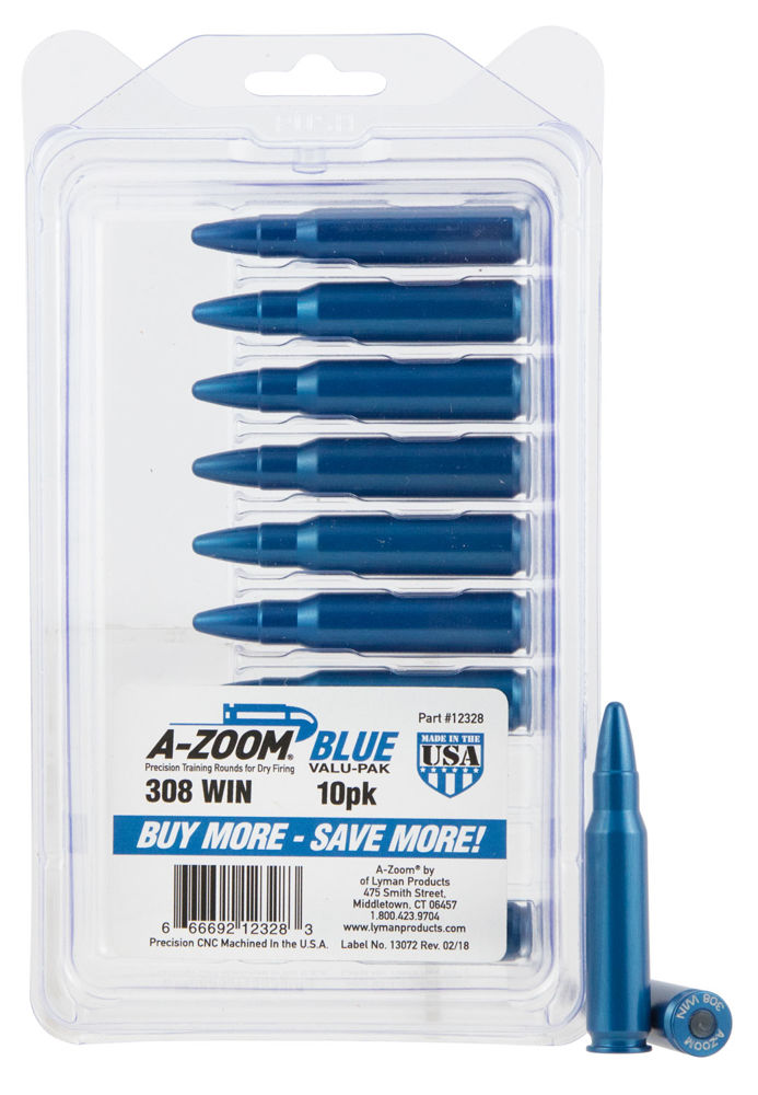 A-Zoom 12328 Rifle Training Rounds  308 Win,7.62 NATO 10 Pkg.
