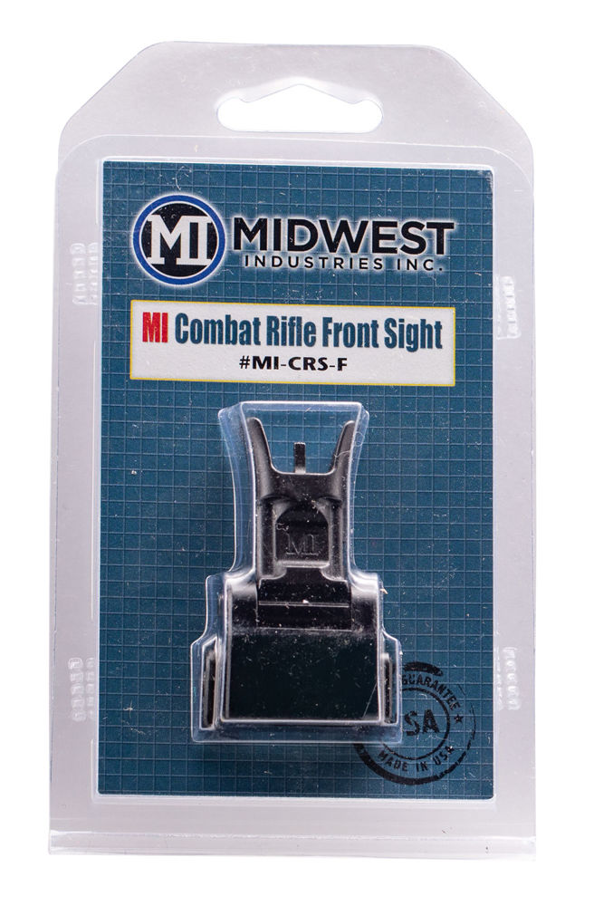 Midwest Industries MICRSF Combat Rifle Flip Up Sight Front Black for AR-15, M16, M4