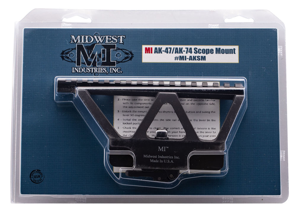 Midwest Industries MIAKSM AK47/74  Black Hardcoat Anodized 6.75"