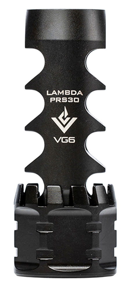 VG6 Precision APVG100029AR1 LAMBDA  Black Nitride 17-4 Stainless Steel with 5/8"-24 tpi & 2.95" OAL for Multi-Caliber M5 Platform (30 Cal-300 Win Mag Compatible)