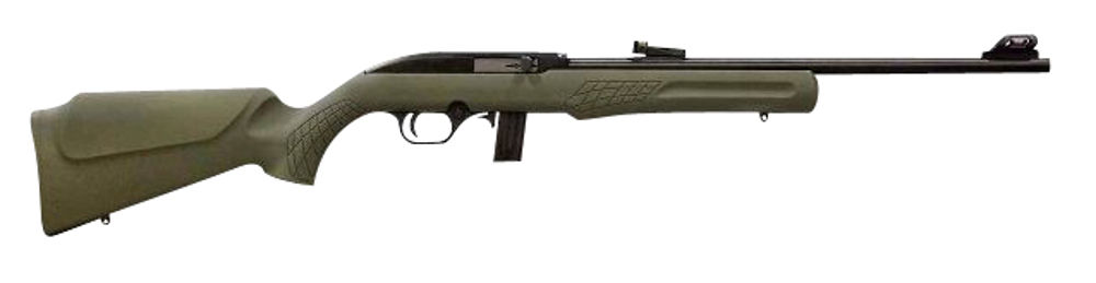 Rossi RS22L1811OD RS22  Semi-Auto 22 LR 10+1 18" Matte Black Rec OD Green Monte Carlo Stock Right Hand